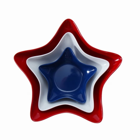 - Mainstays Melamine Figural Star Serve Tray, 3-Pack