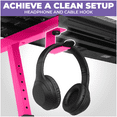 thumbnail image 6 of Liquid Stands Piano Keyboard Stand - Z Style Adjustable and Portable Heavy Duty Music Stand for Kids and Adults -Fits 54-88 Key Electric Pianos - Sturdy Musical Keyboard Stand (Pink), 6 of 8