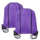 thumbnail image 1 of Mochila con cordón, 2 piezas de mochila de poliéster para gimnasio, bolsas para deportes (púrpura, 34 cm x 43 cm), 1 of 7
