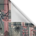 thumbnail image 4 of Ambesonne Floral Valance & Curtain 3 Pcs Set, Treasured Garden with Tartan, 55"x30", Pink and Grey, 4 of 7