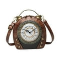 thumbnail image 3 of Bolso de hombro para mujer de regalo de regalo de cremallera para compras Citas de viaje de verano Marrón, 3 of 8