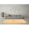thumbnail image 3 of Ahgly Company Indoor Square Abstract Orange Modern Area Rugs, 4' Square, 3 of 4
