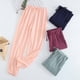thumbnail image 2 of Pantalones holgados de algodón de verano para hombres y mujeres, pantalones de pijama de crepé de algodón, pantalones holgados antimosquitos para parejas, pantalones con aire acondicionado, 2 of 4