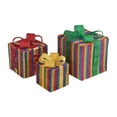 thumbnail image 2 of 3Pcs Christmas LED Lighted Gift Boxes for Holiday Outdoor Indoor Outdoor rainbow, 2 of 9