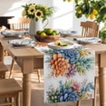 thumbnail image 2 of Table Runner Succulent Floral Table Decoration for Kitchen Dinning Colorful Plant Table Decoration for Indoor Outdoor Party Wedding Decor 13x72inch, 2 of 7