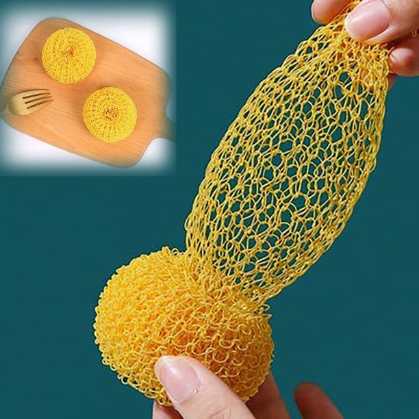 Cepillo de cocina, cepillo para platos, cepillo creativo para fregar, cepillo para descontaminación, cepillo para limpiar estufas, cepillo con mango de cáscara de huevo, con 4 bolas de fibra para limpiar platos XianweiShao 1327533311236