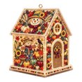 thumbnail image 2 of DIY Light Up Diamond Art Acrylic Cottage, 5D Gem Painting House Ornament with LED Light, Holiday Handmade Craft Decor for Tabletop & Christmas Tree, 2 of 5