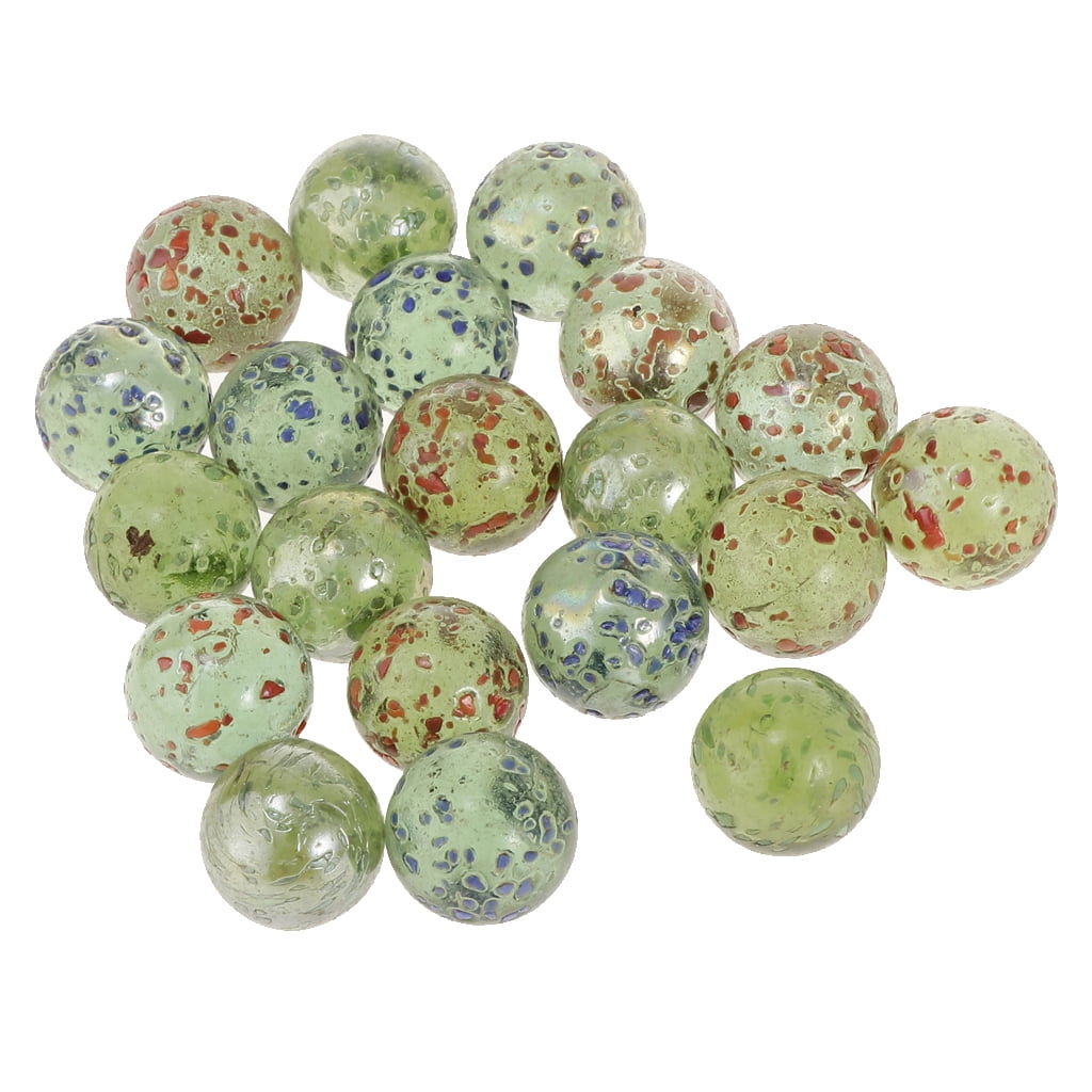 20 X 16MM GLASS MARBLES game play shooter traditional collectors items 
