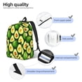 thumbnail image 4 of KLL Avocado Print Travel Laptop Backpack - College Backpack Business Work Bag Nurse Bag Casual Daypack for Weekender Business Hiking -Small, 4 of 6