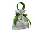thumbnail image 4 of Canvas Floral Drawstring Bag Satin Bow Stripe Bowknot Handbag Large Capacity Korean Style Ribbon Bow Wrist Bag Wedding, 4 of 4