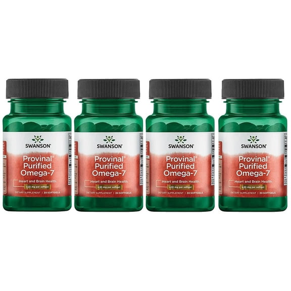 Swanson Provinal Purified Omega-7 420 mg 30 Sgels 4 Pack