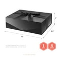 PACKHOME Gift Box with Lid for Presents, 11.5x8.1x3.8 inches, Black ...