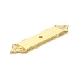 thumbnail image 3 of Georgian - Premium Solid Brass, Backplate for Knob, Polished Antique, 3 of 4
