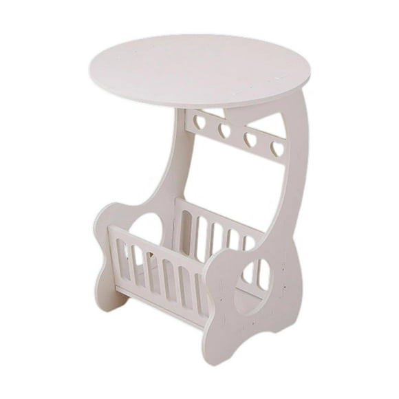 Mesa auxiliar del sofá, mesita de noche, mesa moderna de muebles con almacenamiento, mesita de noche para el pasillo de balcón de la sala de estar