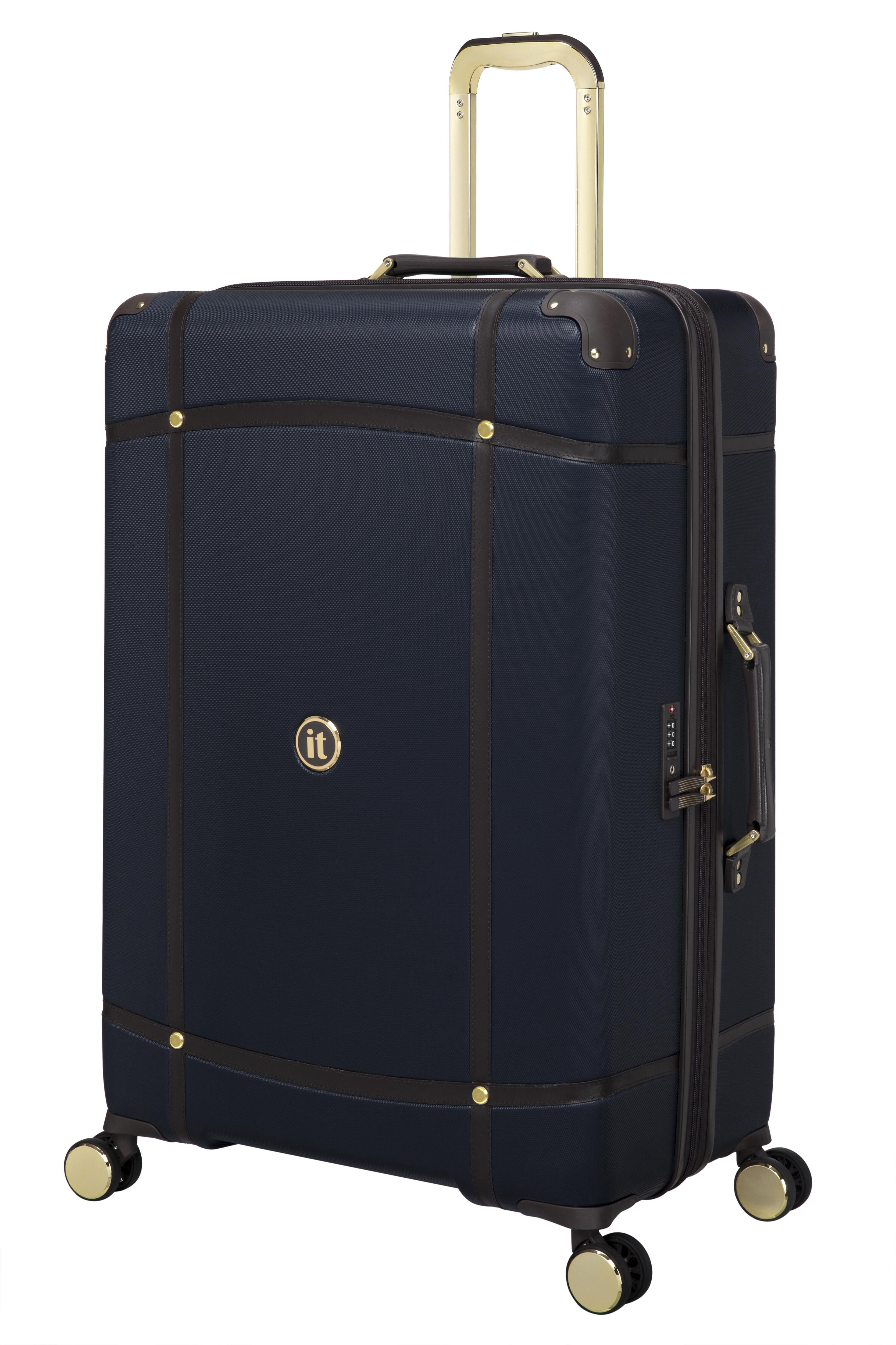 it luggage Superiority 3 Piece Hardside 8 Wheel Expandable Spinner Set, Blueberry