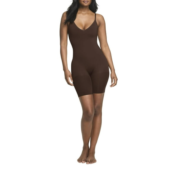 Body Leotardo Spanx ASSETS Cami a la mitad del muslo, castaño, 2 veces