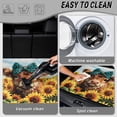 thumbnail image 5 of COEQINE SUV Trunk Liner for Dogs, Durable Scratch-proof Rear Cargo Mat Suitable for Most Car Models, Easy to Clean Auto Interior Accessories, Highland Cow Bow Sunflower, 5 of 7