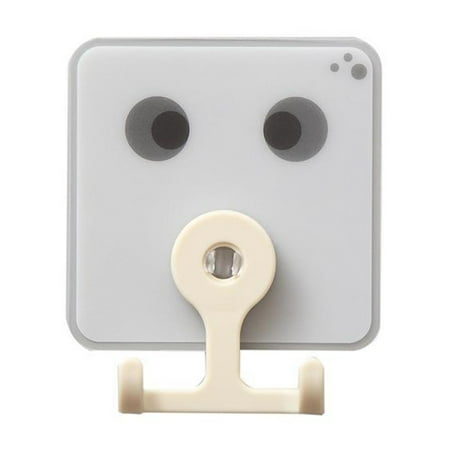 

Farfi Hanger Hook Punch Free Wall-Mounting Plastic Wall Sticker Bathroom Accessories for Washroom (Grey)
