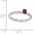 thumbnail image 4 of Created Ruby Sterling Silver Single-Stone Ring, 4 of 7