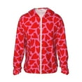 thumbnail image 1 of Balery Heart Sudadera ligera de manga larga con capucha y protección solar UPF 50+ para hombre y mujer, ideal para pesca y running-XX-Large, 1 of 7