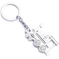 thumbnail image 1 of Llavero de tren de metal, llavero simple con personalidad, decoración para llaves para niños (plata), 1 of 5