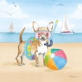 thumbnail image 3 of Grove, Beth 12x12 Black Modern Framed Museum Art Print Titled - Summer Paws II No Words, 3 of 5