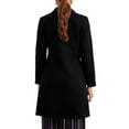 thumbnail image 3 of INSPIRE CHIC Lapel Coats for Women's Button Down Single Breasted Long Sleeve Winter Pea Coat, 3 of 6