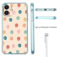 thumbnail image 5 of Smile Faces Collage Case for iPhone 12,Aesthetic Art Design Pattern Soft Full TPU Bumper Cover, 5 of 5