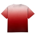 thumbnail image 5 of Men's Graphic Crewneck Tshirt Plus Size Short Sleeve Gradient Color Casual Big and Tall Tees Red 4XL, 5 of 5