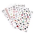 thumbnail image 3 of 6 Sheets Halloween Skull Pumpkin Nail Stickers Bats Manicure Decal for Art Craft, 3 of 3