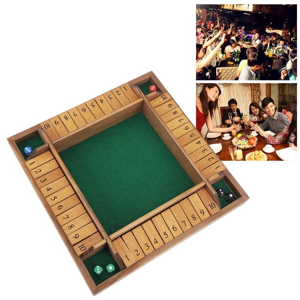 Shut The Box Juego De Matemáticas, Juego De Mesa Educativo Shut The Box Para 4 Jugadores Para Fiesta Para Adultos