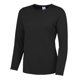 thumbnail image 1 of AWDis Just Cool - Camiseta de manga larga modelo Girlie para mujer (Negro azabache), 1 of 1