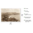 thumbnail image 2 of Waikiki Area and Diamond Head Crater - Honolulu T.H. Territory of Hawaii - Vintage B&W Photograph c.1934 - Master Art Print (Unframed) 13in x 19in, 2 of 4