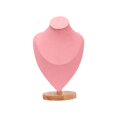 thumbnail image 5 of Jewelry Display Mannequin Bust Necklace Stand Pink for Show Jewelry Showcase 25x17x10.5cm, 5 of 8
