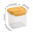 thumbnail image 2 of CNKOO Airtight Food Storage Containers with Lids  Clear Pantry Canister Set for Kitchen Organization  Stackable Organizers for Flour  Sugar  Cereal  Rice, 2 of 7