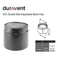 DuraVent DVL Adjustable Galvanized Steel Double Wall Pipe for Wood