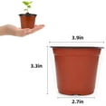 thumbnail image 2 of 50Pcs Plastic Plant Nursery Pots,3.9x2.7x3.3In Seed Starting Pots with Drainage Holes for Indoor,Durable Soft Nursery Containers for Transplanting, 2 of 6