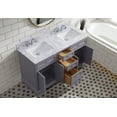thumbnail image 3 of Ari Kitchen & Bath South Bay 55" Solid Wood Bathroom Vanity in Gray, 3 of 11
