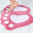 thumbnail image 6 of Bullpiano Bathroom Rugs ,Footprints Shower Shaggy Floors Extra Thick Super Soft Absorbent Perfect Absorbant Plush for Bathroom Kitchen, 6 of 8