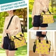 thumbnail image 5 of FORMRS Insulated Lunch Bag for Work School Unisex Large Capacity Cooler with Shoulder Strap, Big Pink Stars Pattern, 5 of 6