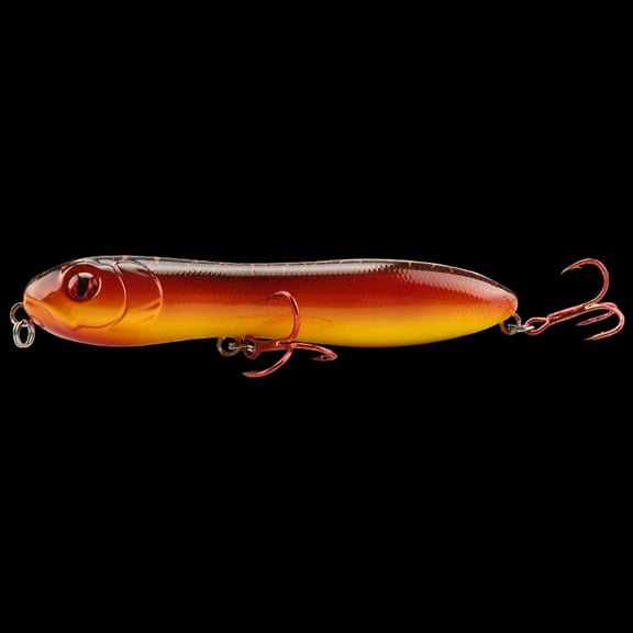 2PC Fishing Lures Jigs Plastic Bionic Snakehead Pencil with Rattle Beads Fake Fish Bait Hard Gear Luminous Simulation Perfect kicking action