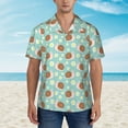 thumbnail image 4 of Goofa Snail And Flower Hawaiian Shirt for Men, Unisex Summer Beach Casual Short Sleeve Button Down Shirts,Aloha Tropical Floral print shirt-Large, 4 of 9