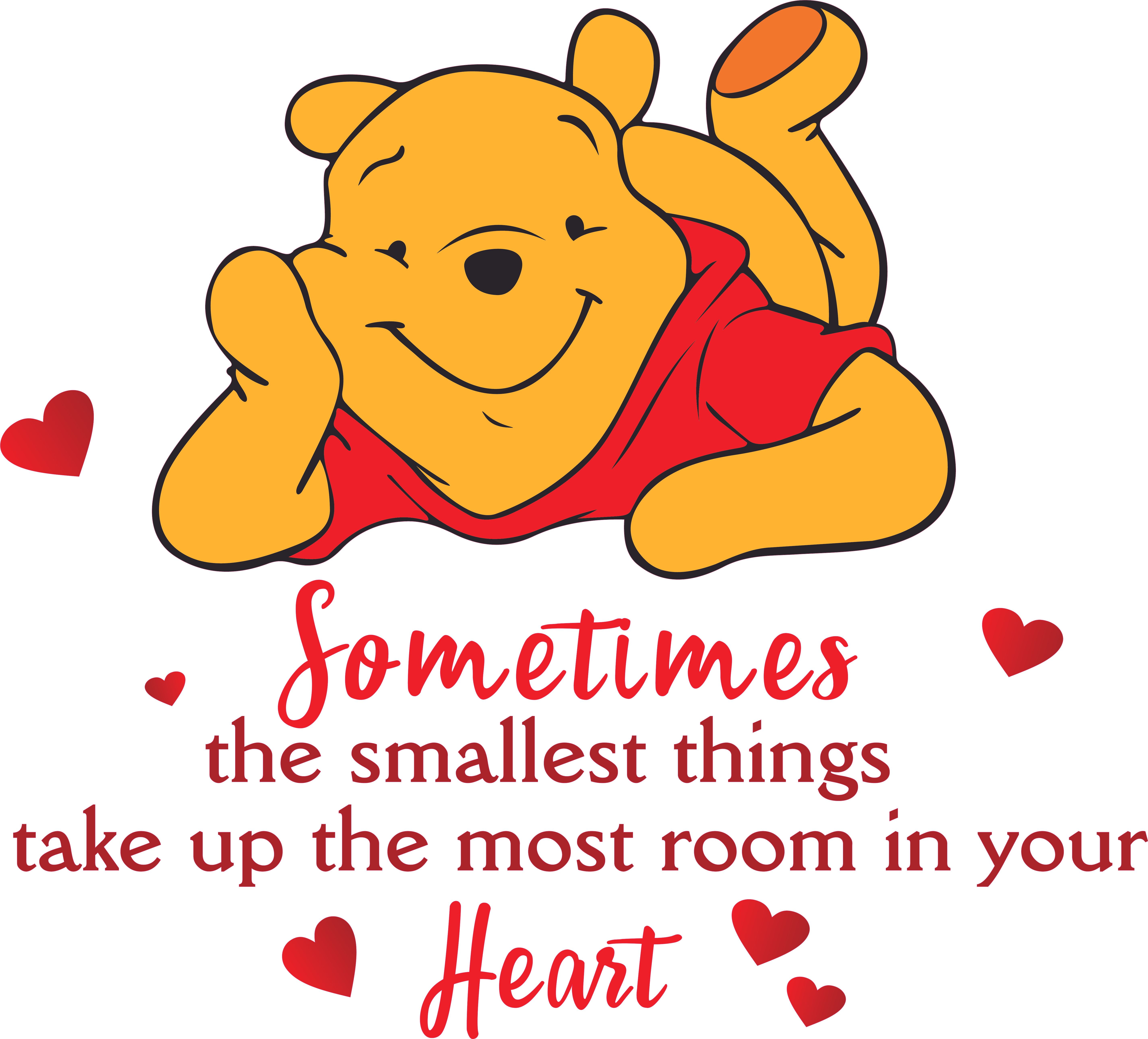 Braver Winnie Pooh Cartoon Quote Kids Vinyl Art Sticker For Home Room Wall Decal 
