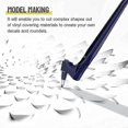 thumbnail image 3 of Craft Cutting Tools Stainless Steel With 360-degree Rotating Blade And Three Cutter Heads For Stencil Scrapbook Paper Storage (4pcs), 3 of 3