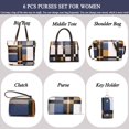 thumbnail image 2 of Bolso de hombro tipo cartera tipo cartera para mujer Handbag 2e-Youth Designer, 2 of 9