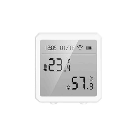 

WiFi Hygrometer Thermometer - Smart Humidity Meter Temperature Sensor with App Notification Alerts | Remote Digital Gauge for Room Greenhouse Incubator Wine Cellar