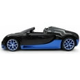 thumbnail image 2 of Wonder Wheels 1:14 RC Remote Control Bugatti Veyron Grand Sport Vitesse Car - Black/Blue, 2 of 7