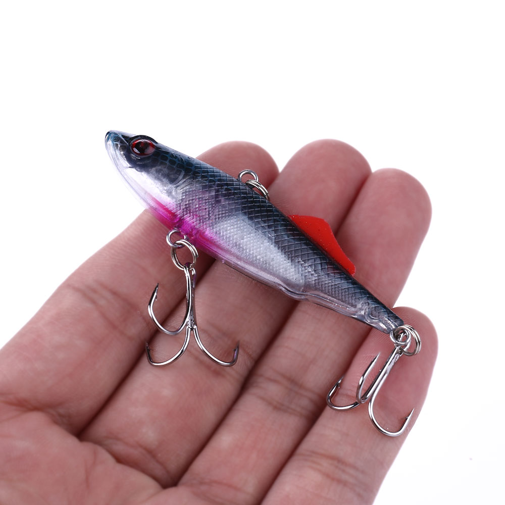 HENGJIA Fishing Lures Bass, 6 Pack Deep Diving Lipless Crankbaits for Bass Minnow VIB Lifelike Hard Baits Sinking Fishing Lure for Bass, Redfish, Trout, Walleye Saltwater Freshwater