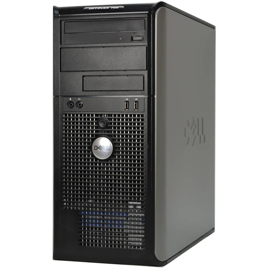 Restored Dell 755 Tower Desktop PC with Intel Core 2 Duo Processor, 4GB  Memory, 1TB Hard Drive and Windows 10 Home (Monitor Not Included)  (Refurbished) 