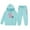 Sky Blue, variant on Girls Winter Outfits Long Sleeve Hooded Sweater Pants Set 2025 New Year Print Casual Kids Clothes Two Piece Set